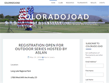 Tablet Screenshot of coloradojoad.org